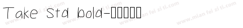 Take Std bold字体转换